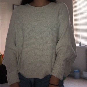 white/ creme knit sweater
